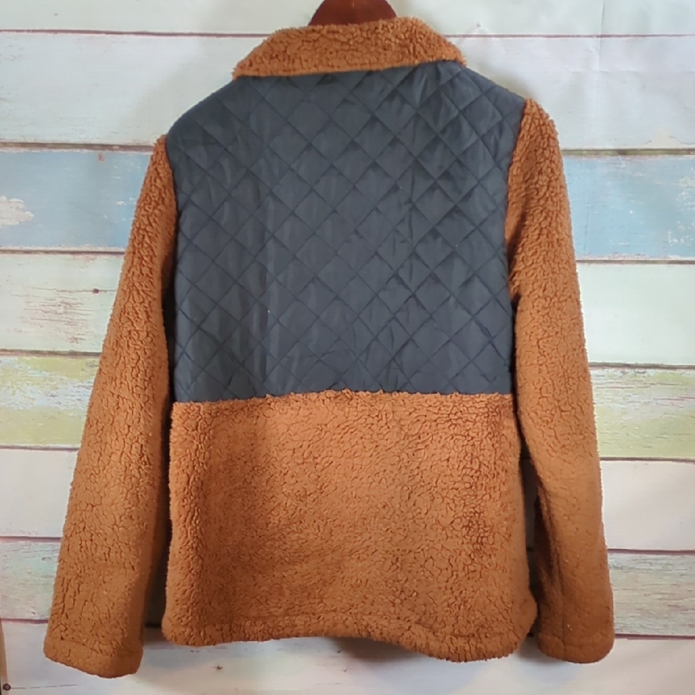 Universal Thread Teddy Jacket - Brown And Black - image 6